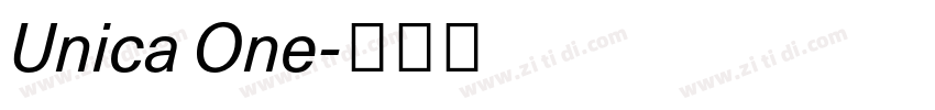 Unica One字体转换